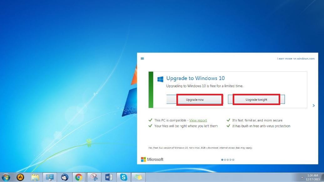 Open software updater windows 10 64